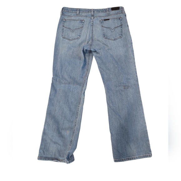 HARLEY-DAVIDSON CLASSIC FIT BOOTLEG STRAIGHT FIT JEANS. SIZE 14 PETITE. - Picture 2 of 12